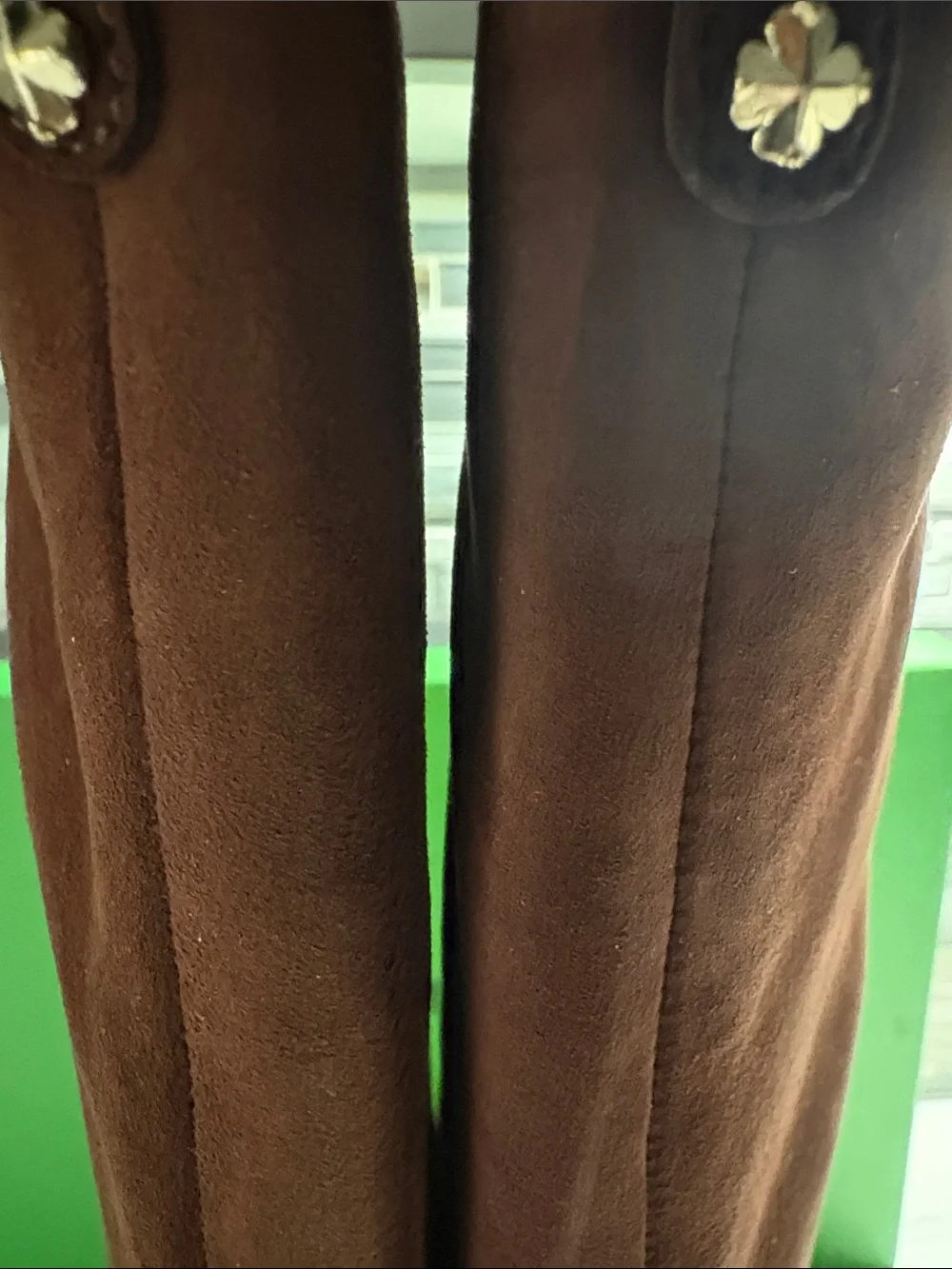Kate Spade Adele Tall Suede Boots in Hot Fudge Brown